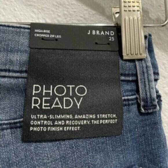 New J Brand High Rise Moto Ankle Zip Slimming Contemporary Photo Ready Jeans - Picture 7 of 7